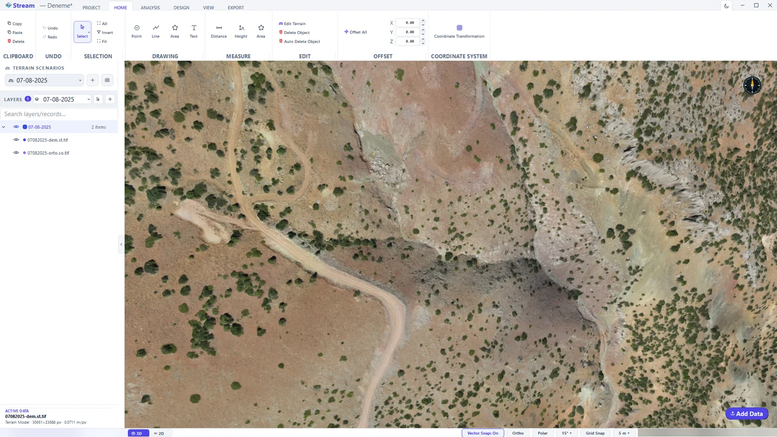 The earlier survey is now active: the quarry has not been opened yet.