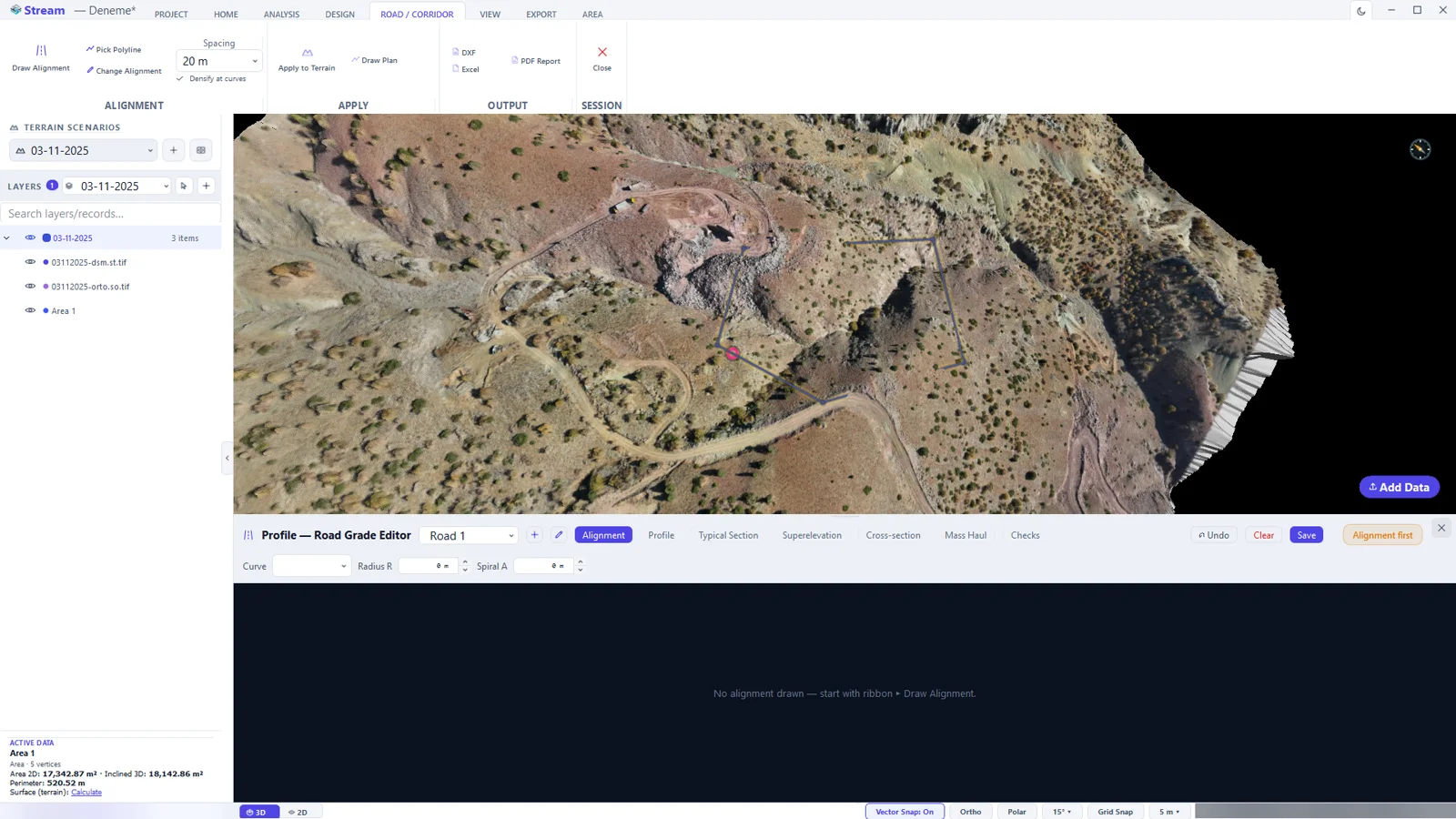 The road editor.