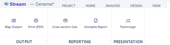The EXPORT tab.